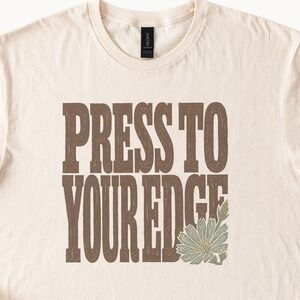 Press to Your Edge Botanical Vintage Style Tee